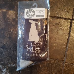 Primitives by Kathy I Like Big Mutts Dog Novelty Socks OSFM NWT
